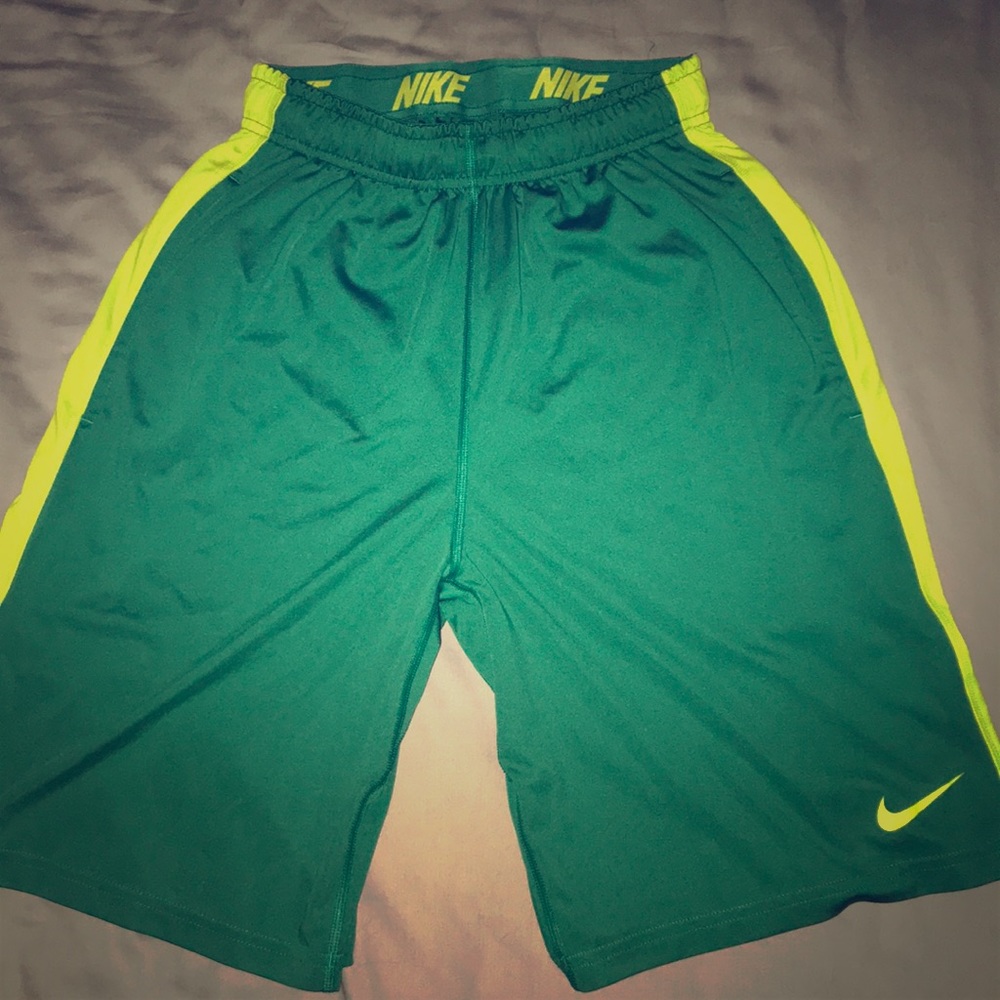 Nike Dri-Fit Sports Shorts, Green, Men’s Small